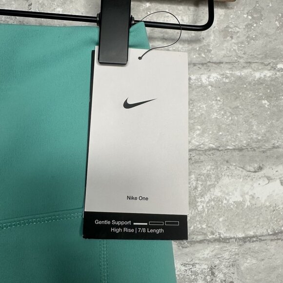 Nike One Women's Training High-Rise Leggings NWT Size XS (Aqua) FN3241-300 - Picture 15 of 16